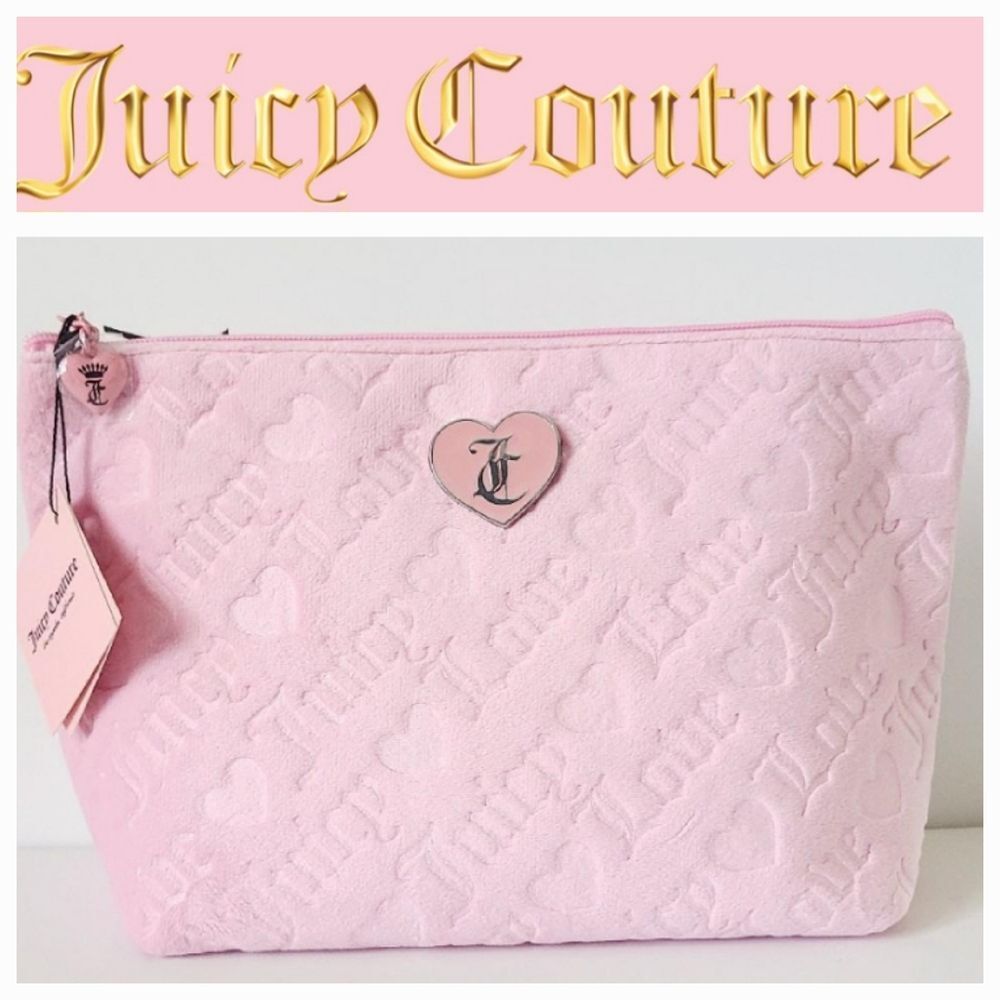 Juicy Couture Love Juicy ❤️ Velour Cosmetic Pouch